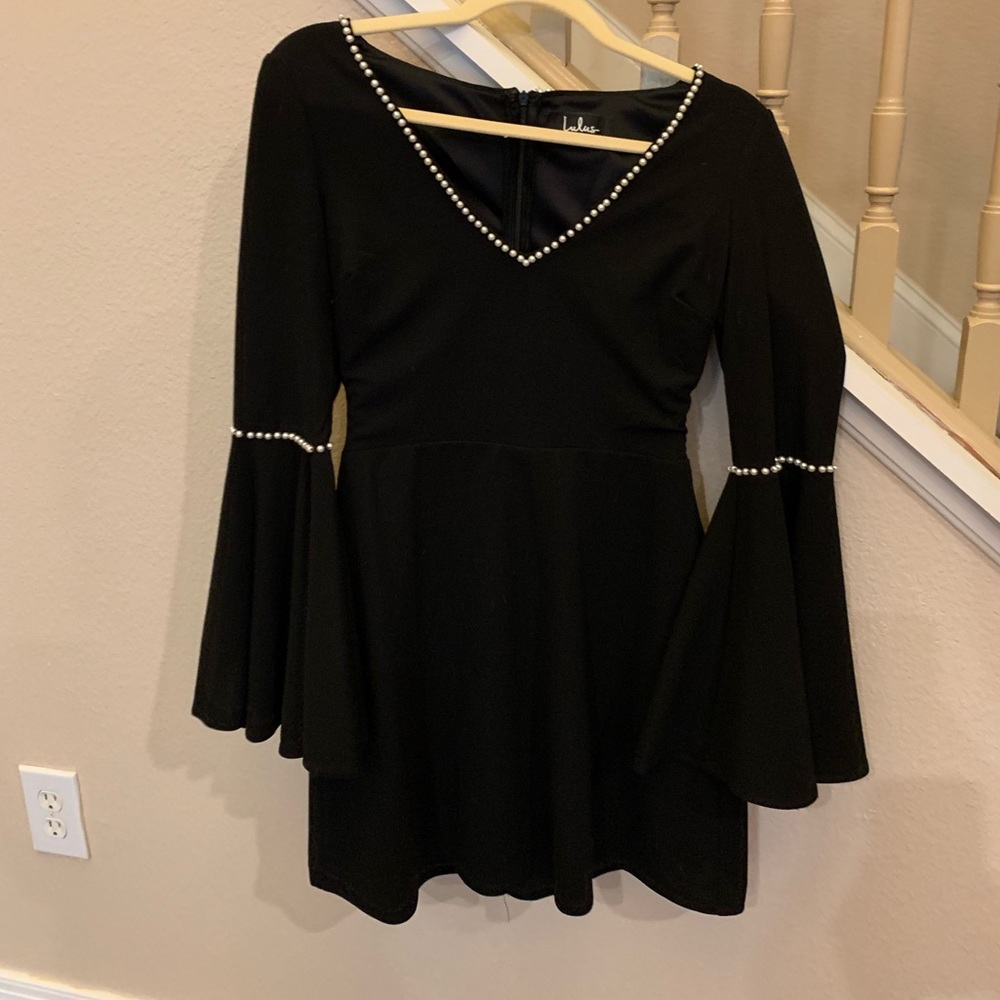 Lulus LBD pearl accents size small